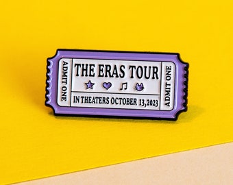 Badge commémoratif Taylor Swift « The Eras Tour » – Accessoire de collection pour passionnés de musique – Souvenirs de la série de concerts