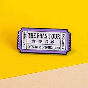 Taylor Swift The Eras Tour Commemorative Pin Badge Music Enthusiast Collectible Accessory Concert Series Memorabilia Bild 1
