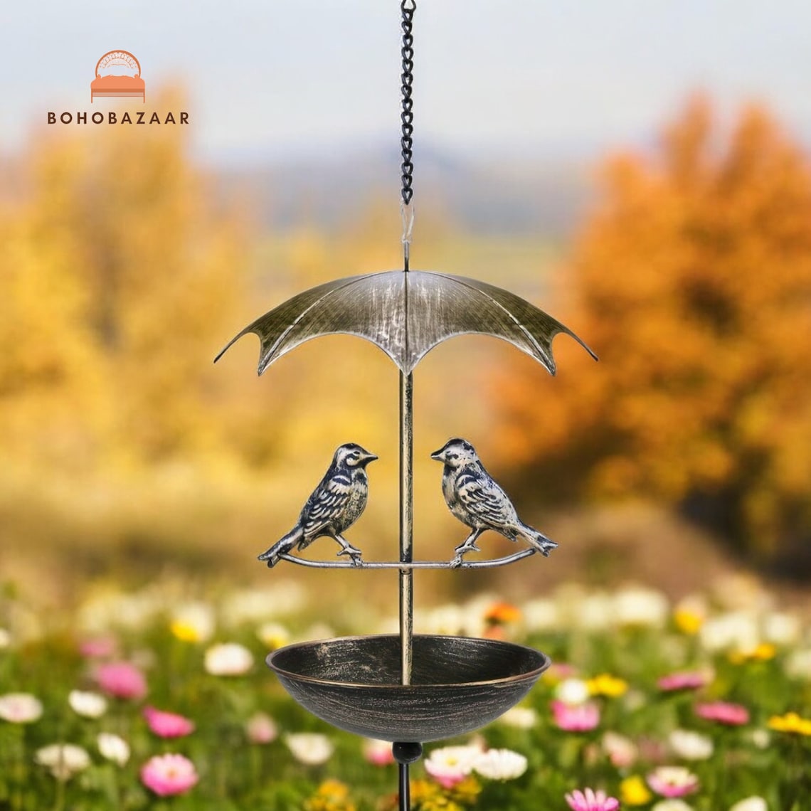Bird Bath, Feeder, Bird Feeder, Garden Bird Bath, Umbrella Shaped Bird ...