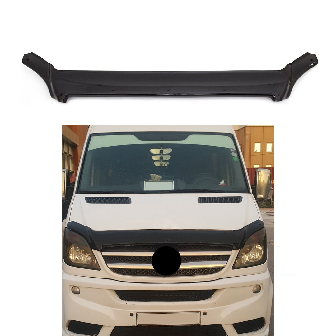 thumbnail image 2 of Front Hood Deflector Guard For Sprinter W907 2019- Bug Shield Bonnet 2 of 13