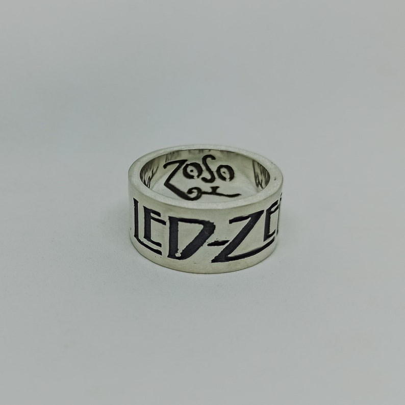 Led Zeppelin 925 Sterling Silver Ring 画像 6