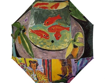 Monet Umbrella, Umbrella with Claude Monet Paintings, Designer Umbrella, Unique umbrella, Charm Umbrella, Claude Monet Accesories