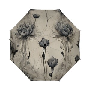 Surreal Flowers Umbrella | Unique Floral Print Rain Gear | Waterproof & Stylish Travel Umbrella for Any Weather