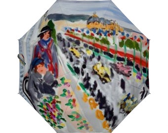 Monet Umbrella, Umbrella with Claude Monet Paintings, Designer Umbrella, Unique umbrella, Charm Umbrella, Claude Monet Accesories