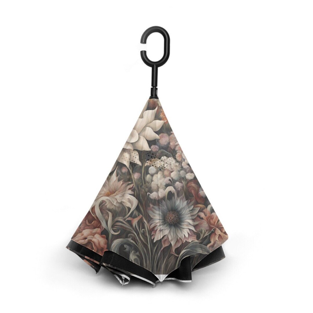 Shell Reversible Umbrella Upside Down Umbrella, C Handle Umbrella, Rain Umbrella, Inverted ...
