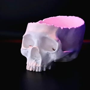 3D Printed Skull Candy Bowl - Halloween Decor, Spooky Candy Dish