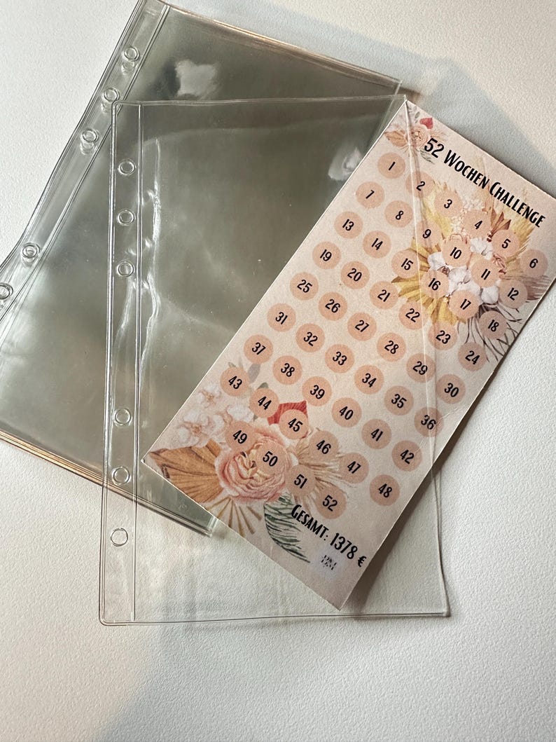 A6 Zipless Covers, Zipperless, Envelope Method, Budgeting, Accessories