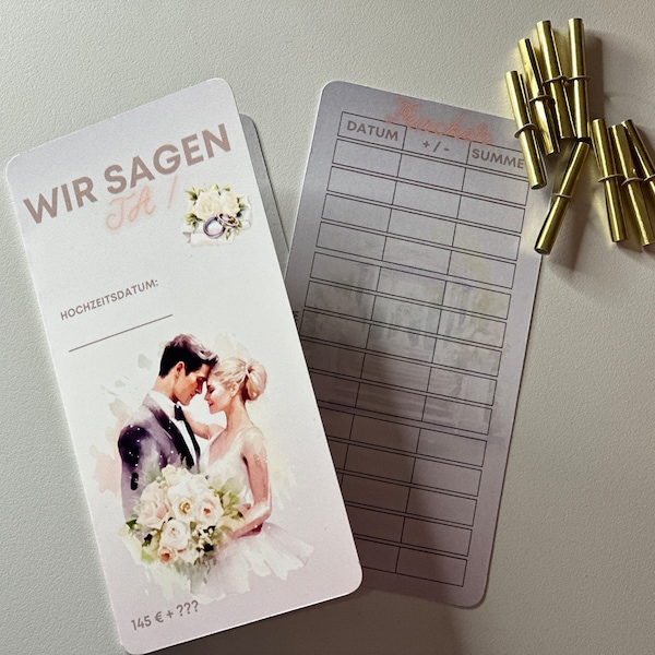 Wir sagen JA! Hochzeitschallenge, Sparchallenge