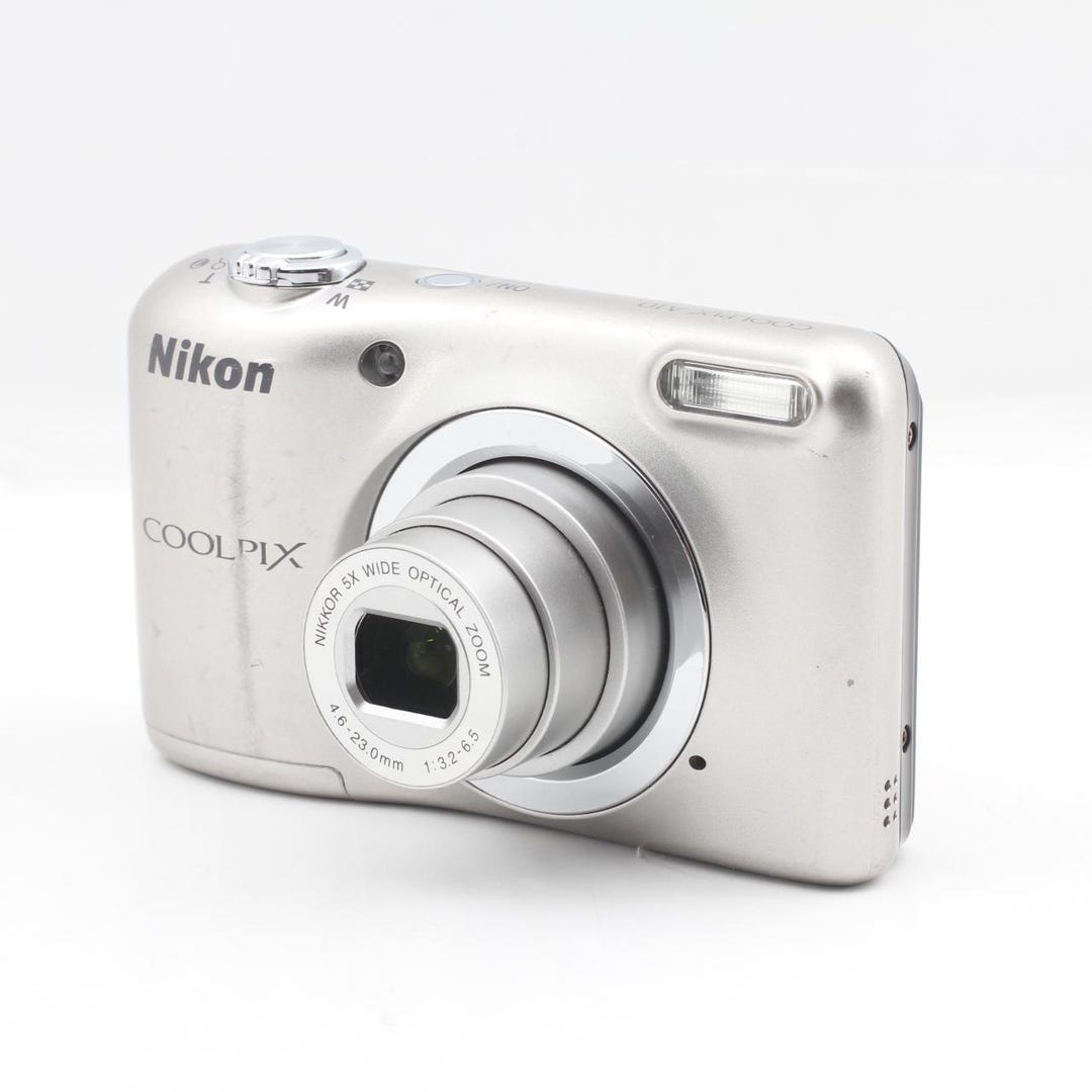 Nikon Coolpix A10 Silver Y2K Digicam Point & Shoot Compact