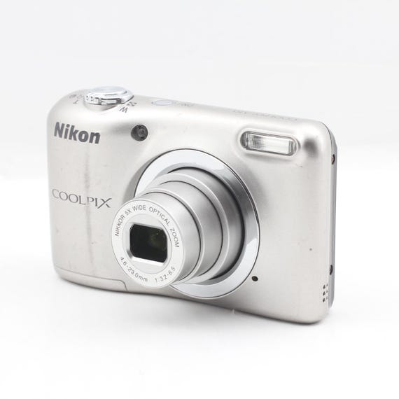 Nikon Coolpix A10 Silver Y2K Digicam Point & Shoot Compact