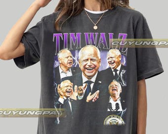 Tim Walz Governor of Minnesota Vintage  Comfort Colors T-Shirt, Gift For Woman and Man Unisex T-Shirt CYP3.5 FD