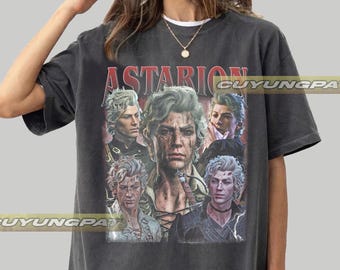 Astarion Baldur's Gate 3 Oversized T-Shirt, Game Apparel Comfort Colors FD