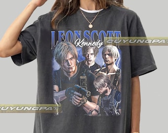 レオン・ケネディ バイオハザード4 Tシャツ：バイオハザード ユニ
