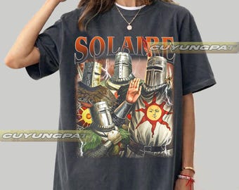 Camiseta Solaire de Dark Souls Solaire de Astora Vintage Comfort Colors, Regalo para mujer y hombre Camiseta unisex CYP0010 FD