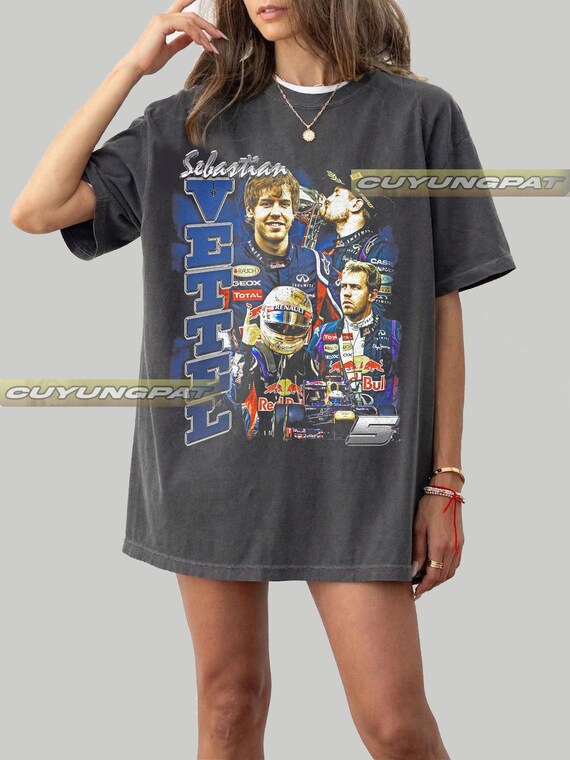 Sebastian Vettel F1 formula 1  Racing driver  Comfort Colors Vintage T-Shirt, Gift For Woman and Man Unisex T-Shirt CYP3.5 FD