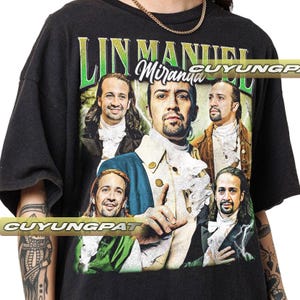 Lin Manuel Miranda songwriter, actor, singer, filmmaker, rapper Vintage T-Shirt, Gift For Woman and Man Unisex T-Shirt CYP3.5