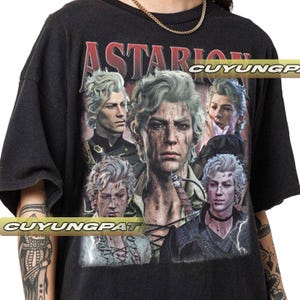 Astarion Baldurs Gate 3 ヴィンテージ Tシャツ、女性と男性へのギフト ユニセックス Tシャツ CYP001