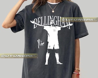 Jude Bellingham Shirt, England Football Tee,  Bella+Canvas Oversized Soccer Graphic World Vintage Comfort Colors Vintage T-Shirt BK