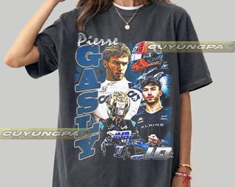 Pierre Gasly F1 Racing Driver T-Shirt, Comfort Colors Vintage FD