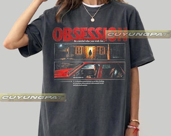 Obsession 2026 Gothic Horror  Vintage  Comfort Colors T-Shirt, Bella+Canvas Oversized Unisex T-Shirt YS