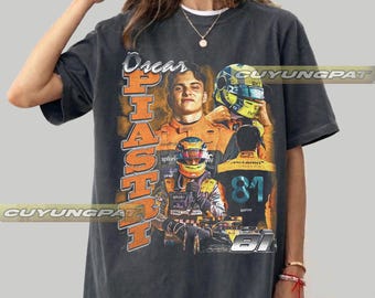 Lando Norris F1 Racing Driver Oversized T-Shirt, Vintage Comfort Colors Tee FD