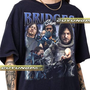 Sam Bridges Death Stranding Vintage T-Shirt, Gift For Woman and Man Unisex T-Shirt CYP2.2