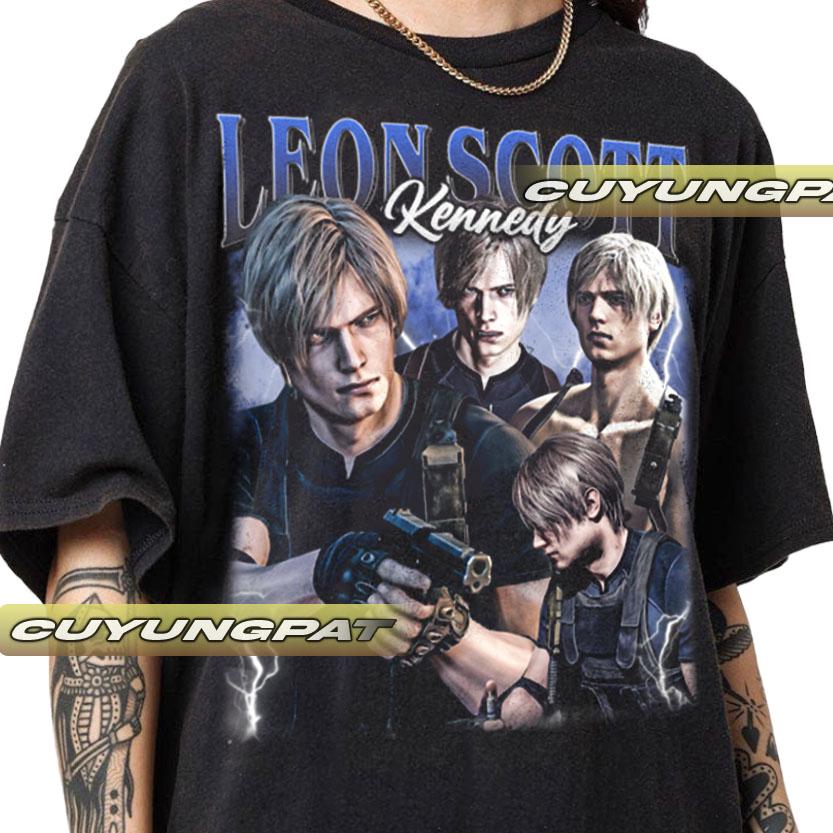 Leon Scott Kennedy Resident Evil Vintage T-Shirt, Gift For Woman and Man Unisex T-Shirt CYP002