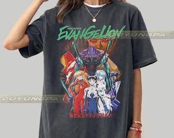 Neon Genesis Evangelion Vintage T-Shirt, Gift For Woman and Man Unisex T-Shirt CYP3.5 RZ