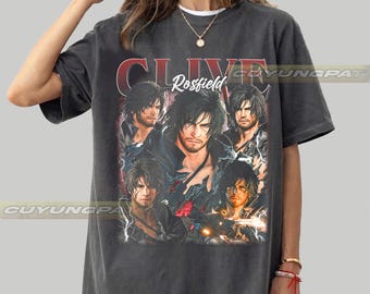 Final Fantasy Clive Rosfield Oversized T-Shirt, Game Character Tee Comfort Colors FD