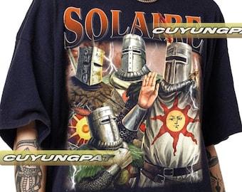 Solaire Dark Souls Solaire of Astora Vintage T-Shirt, Gift For Woman and Man Unisex T-Shirt CYP0010