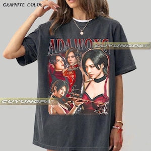 Ada Wong  Resident Evil Vintage T-Shirt, Gift For Woman and Man Unisex T-Shirt CYP006 FD