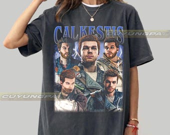 Cal Kestis Star Wars Jedi Bella+Canvas Oversized Vintage  Comfort Colors T-Shirt, Gift For Woman and Man Unisex T-Shirt CYP3.5 FD