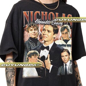 Nicholas Alexander Chavez vintage T-shirt, cadeau voor vrouw en man, uniseks T-shirt CYP3.5