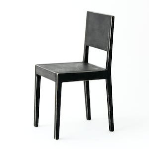 1:6 Scale Tall Black Chair – Handmade Modern Dollhouse Furniture for Barbie and Fashion Dolls | by Minimagine