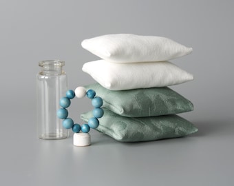 Handmade Miniature Pillow & Decor Set – 1:6 Scale Dollhouse Accessories | Set #15