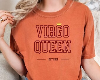 Virgo zodiac comfort colors t-shirt, astrology birth sign shirt, birthday gift shirts, horoscope shirt, birthday celestial t-shirt, virgo