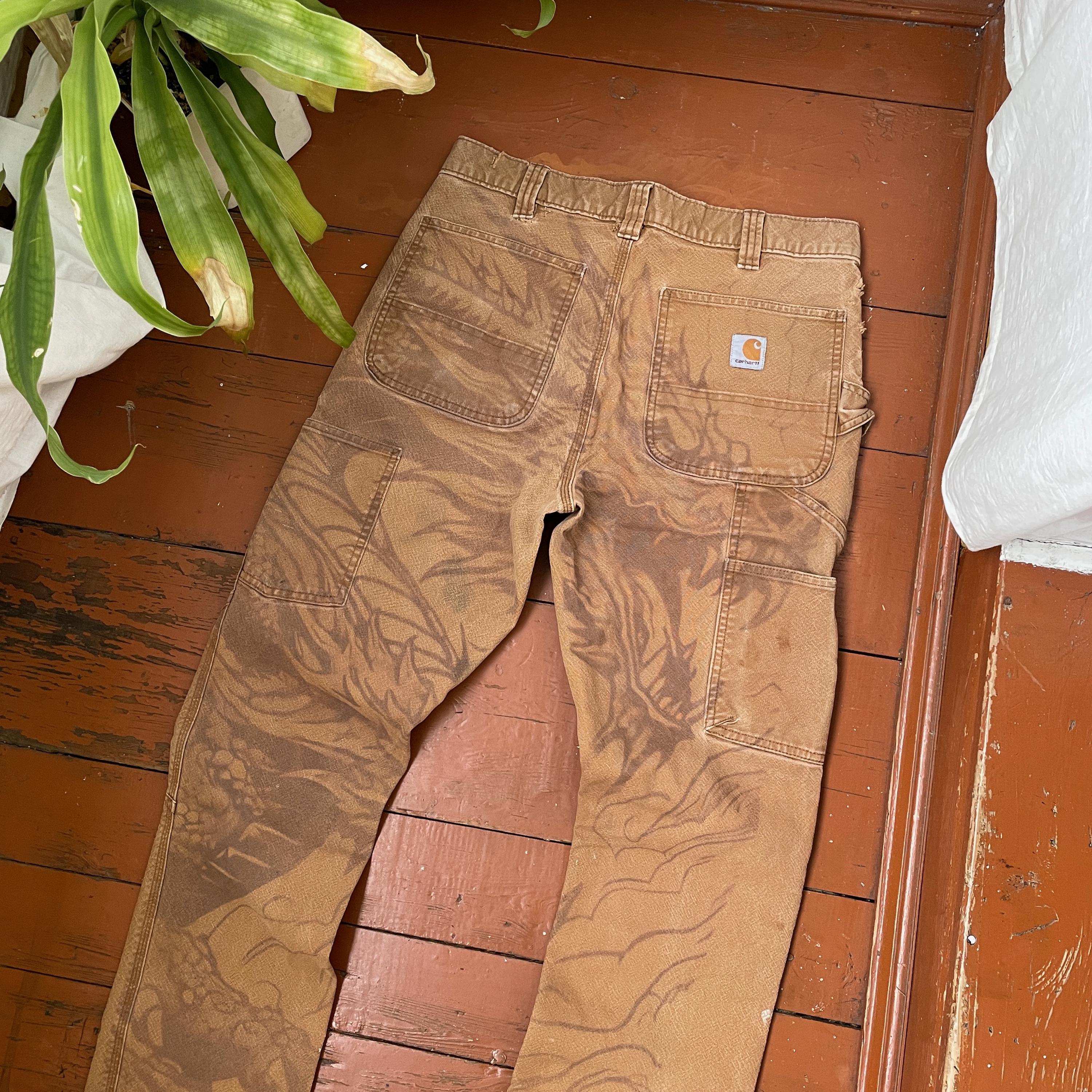 Vintage Carhartt B01 Made in Usa Work Pants Double Knee