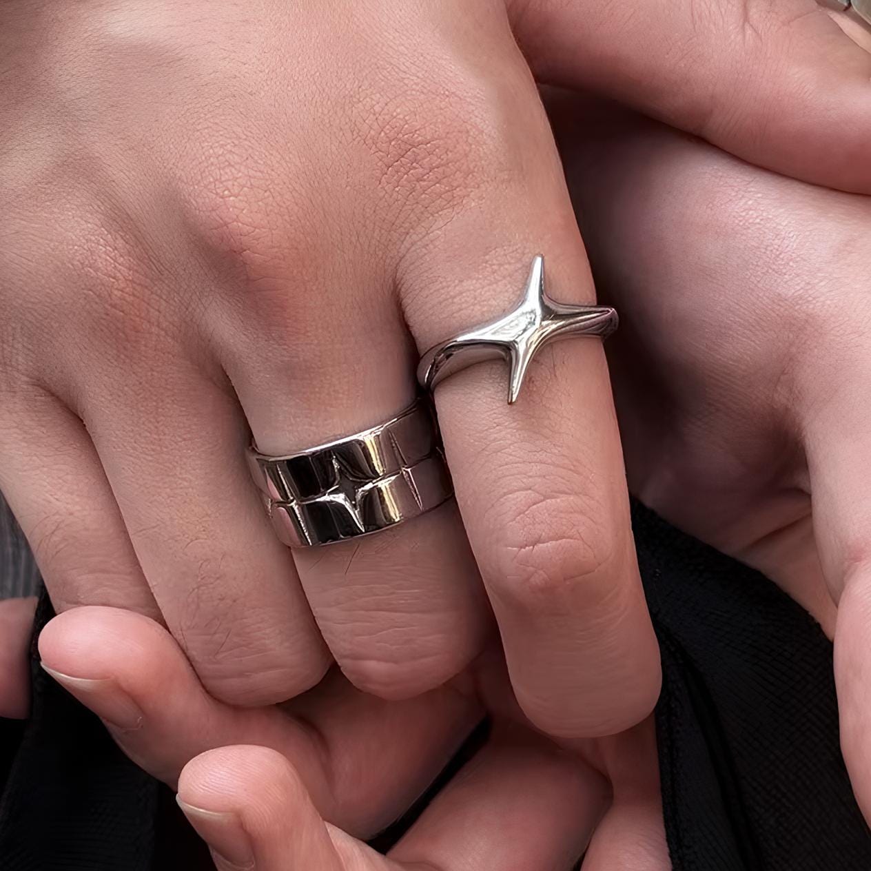 Sterling Silver Grunge Rings - Etsy Sterling Silver Grunge Rings - Etsy