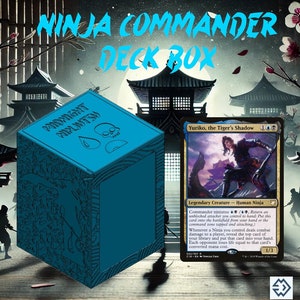 STL Files - Deck Box 100 Cards - Magic the Gathering TCG - Ninja Theme (Yuriko, Midnight Ninjutsu)