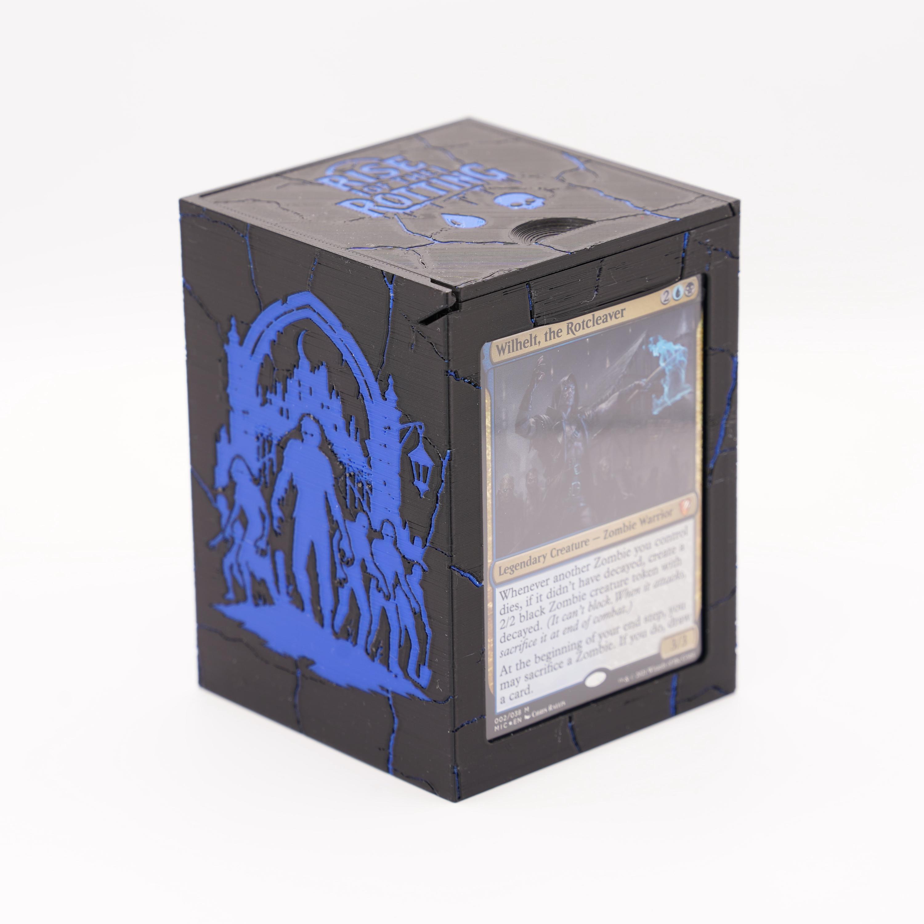 mtg wilhelt commander deck Zombie Box | 100+ Sleeved Cards | Undead Horde Design | Storage Command the battlefield with this custom 100 Wilhelt, the Rotcleaver U/B ZOMBIES