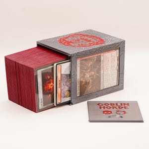 Great Goblin Deck Box | 100+ Sleeved Cards | MTG Commander Storage image 4