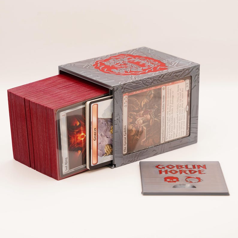 Great Goblin Deck Box | 100+ Sleeved Cards | MTG Commander Storage image 4