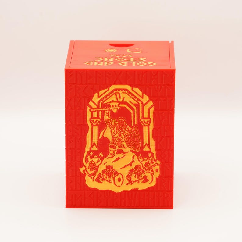 Dwarven Halls Deck Box | 100+ Sleeved Cards | MTG Commander Storage image 8