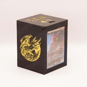 Smaug Hoard Deck Box | 100+ Sleeved Cards | MTG Commander Storage image 1