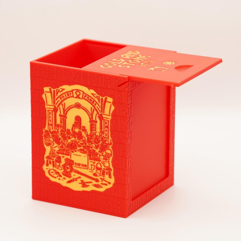 Dwarven Halls Deck Box | 100+ Sleeved Cards | MTG Commander Storage image 3