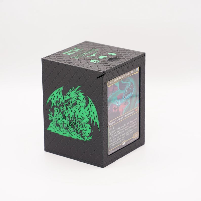Sultai Dragon Deck Box | 100+ Sleeved Cards | Rise of Dragonlords Design | MTG Commander Storage image 1