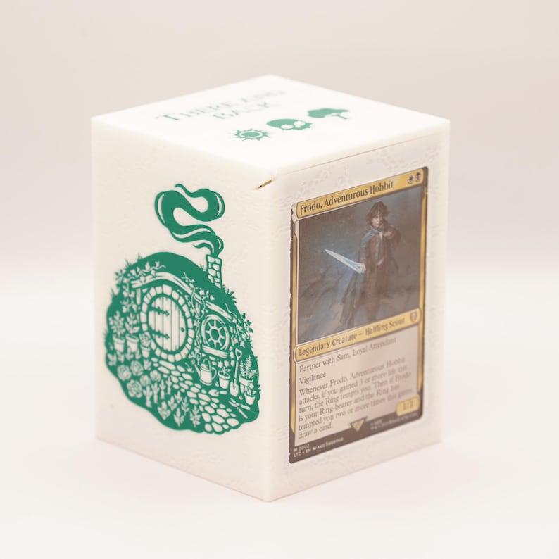 Hobbit Shire Deck Box | 100+ Sleeved Cards | MTG Commander Storage image 1