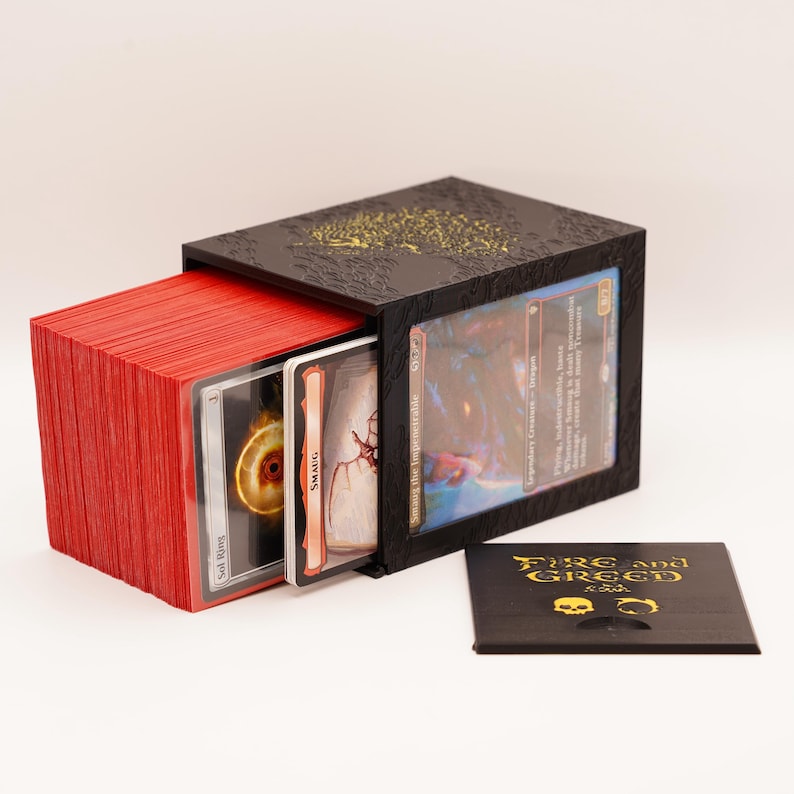 Smaug Hoard Deck Box | 100+ Sleeved Cards | MTG Commander Storage image 4