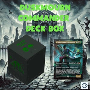 Duskmourn Death Toll Deck Box 100 Karten - STL Dateien - Magic the Gathering Kommandant