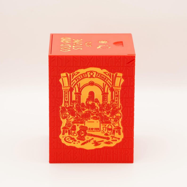 Dwarven Halls Deck Box | 100+ Sleeved Cards | MTG Commander Storage image 6